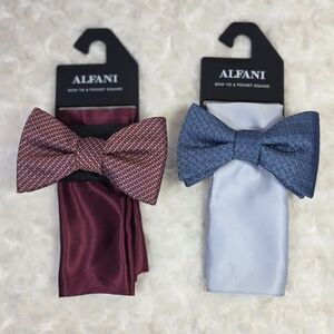 Alfani Bow Ties And Pocket Squares